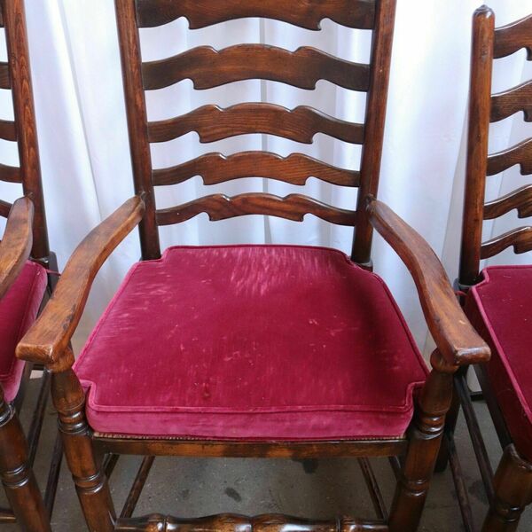 A Set Of Ten Rush Dining Chairs And Large Oak Table By Titchmarsh & Goodwin 10