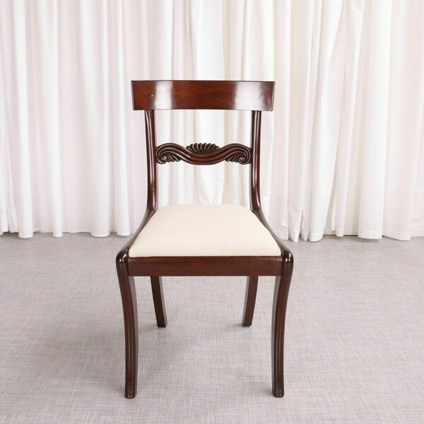 Antique English Regency / William IV 6 Six Cuban Mahogany Dining Chairs 1830