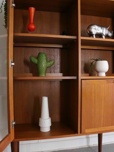 Dyrlund Teak Danish Teak Display Cabinet Storage