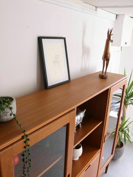 Dyrlund Teak Danish Teak Display Cabinet Storage