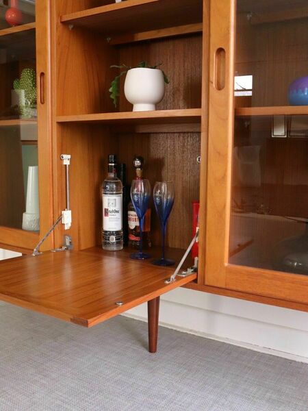 Dyrlund Teak Danish Teak Display Cabinet Storage