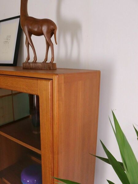 Dyrlund Teak Danish Teak Display Cabinet Storage
