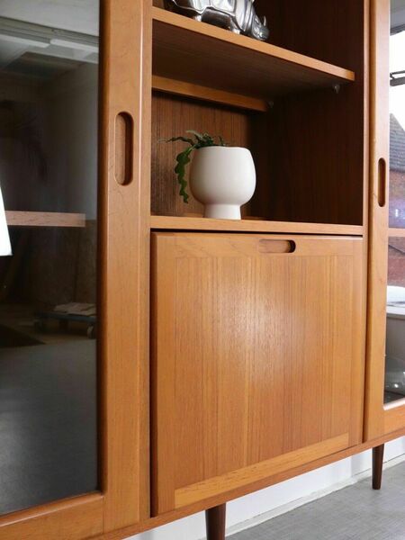 Dyrlund Teak Danish Teak Display Cabinet Storage