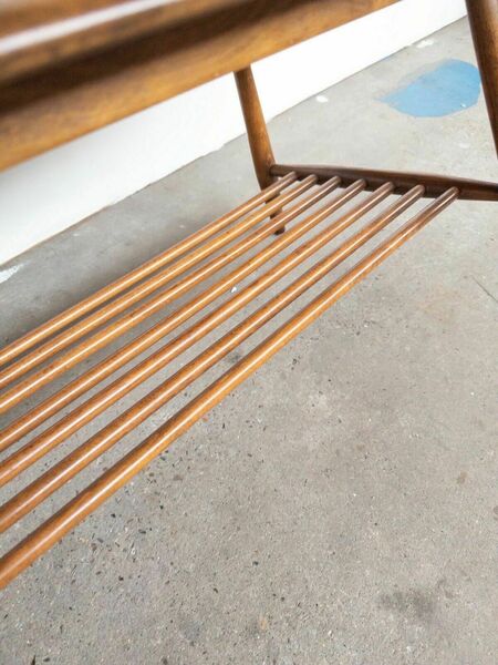 Ercol 459 Coffee Side Table Magazine Rack 50s 60s Mid Century Retro Design Elm