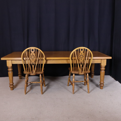 Large Dining Table Bespoke Large Solid Oak Refectory French Farmhouse 10/12 Seat