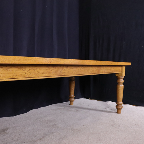 Large Dining Table Bespoke Large Solid Oak Refectory French Farmhouse 10/12 Seat