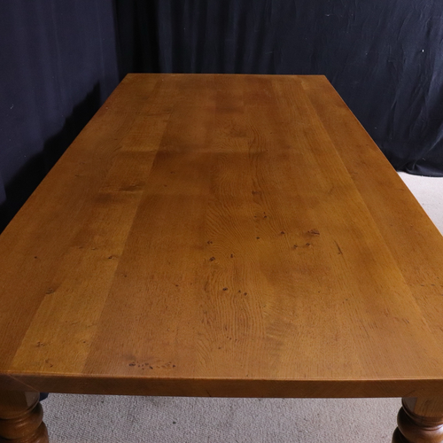 Large Dining Table Bespoke Large Solid Oak Refectory French Farmhouse 10/12 Seat