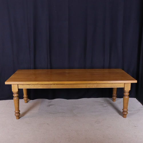 Large Dining Table Bespoke Large Solid Oak Refectory French Farmhouse 10/12 Seat