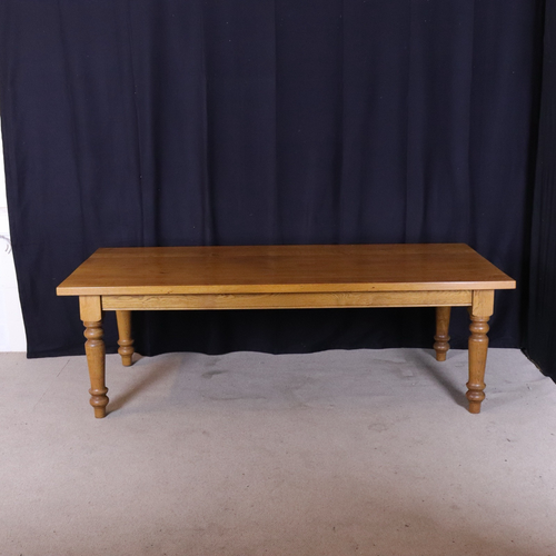 Large Dining Table Bespoke Large Solid Oak Refectory French Farmhouse 10/12 Seat