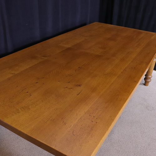 Large Dining Table Bespoke Large Solid Oak Refectory French Farmhouse 10/12 Seat