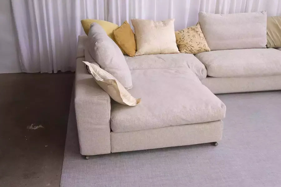 Large Flexform 'Groundpiece' Luxury Modular Sofa Italian