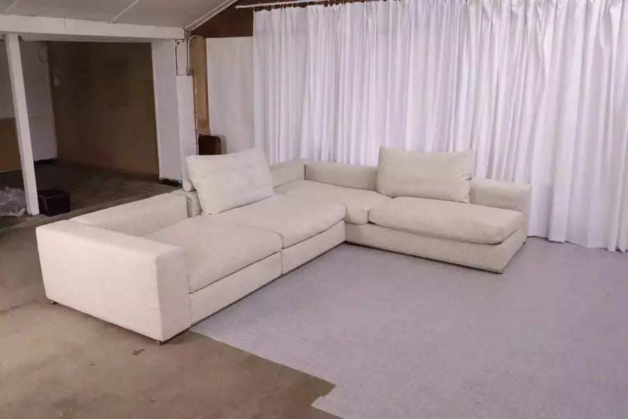 Large Flexform 'Groundpiece' Luxury Modular Sofa Italian