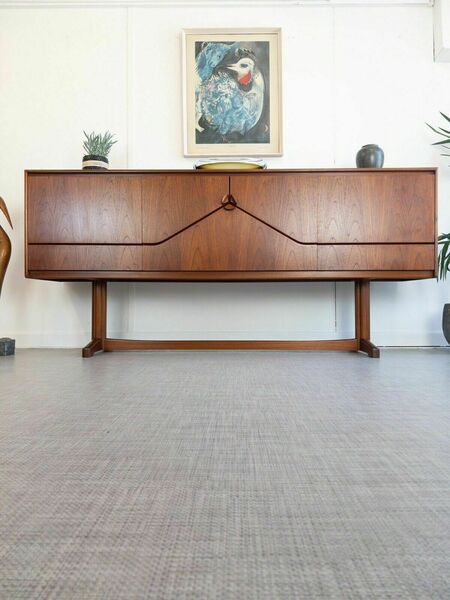 McIntosh Teak Envelope Sideboard: Unique 1970s Design Mid Century Danish
