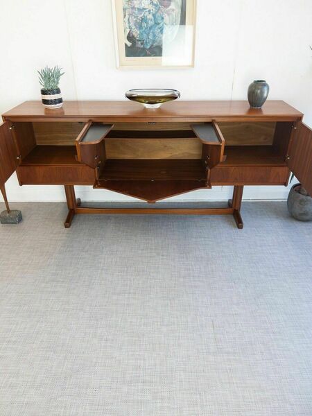 McIntosh Teak Envelope Sideboard: Unique 1970s Design Mid Century Danish