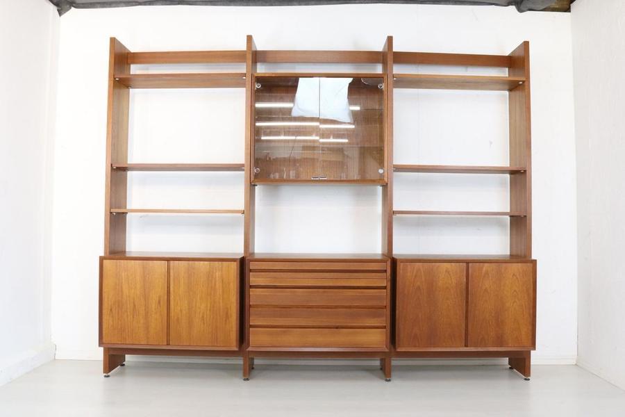 Mid Century Danish Teak Cado Room Divider, Poul Cadovius Modular Wall Unit Retro Sideboard Display Shelving Storage Rare Model