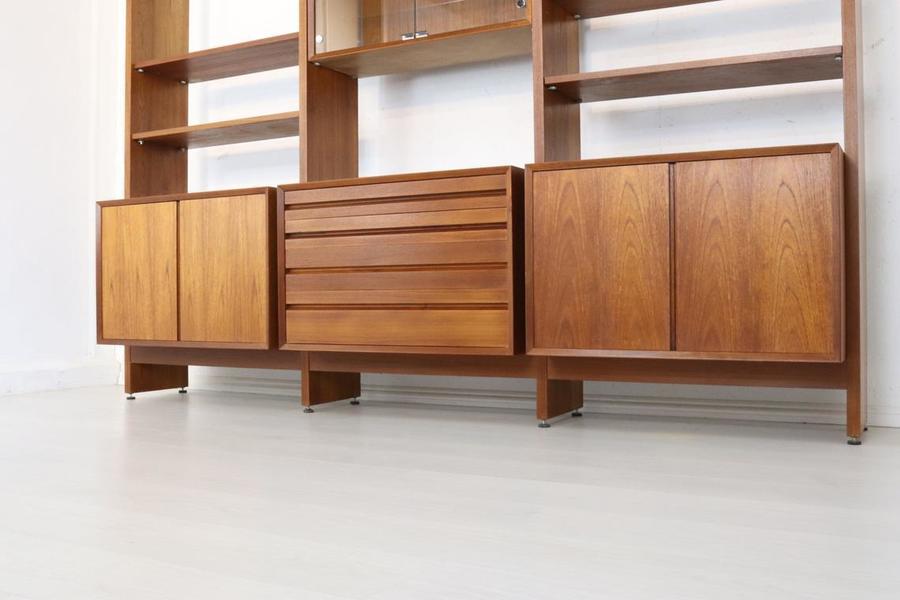 Mid Century Danish Teak Cado Room Divider, Poul Cadovius Modular Wall Unit Retro Sideboard Display Shelving Storage Rare Model