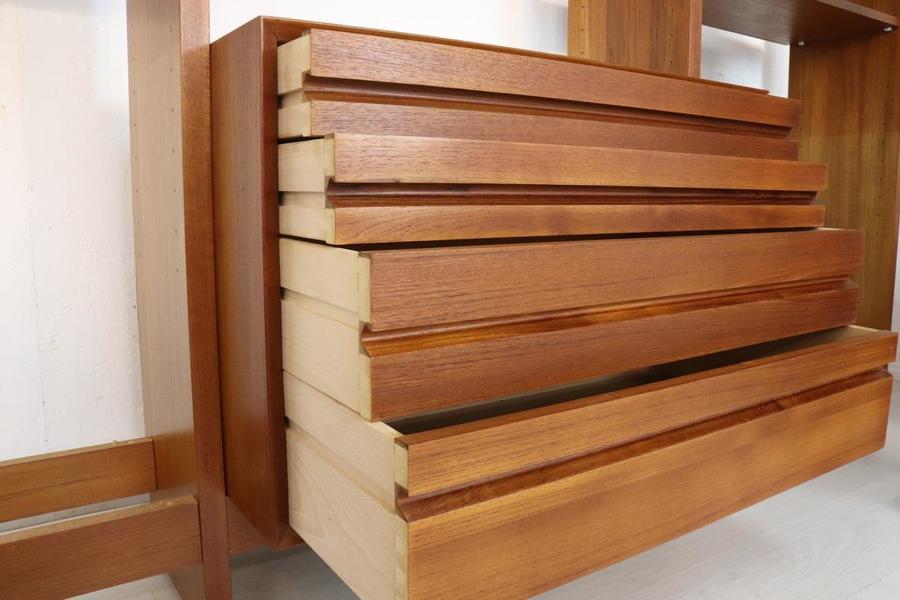 Mid Century Danish Teak Cado Room Divider, Poul Cadovius Modular Wall Unit Retro Sideboard Display Shelving Storage Rare Model
