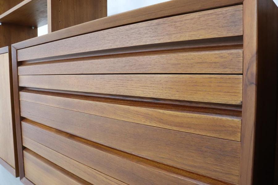 Mid Century Danish Teak Cado Room Divider, Poul Cadovius Modular Wall Unit Retro Sideboard Display Shelving Storage Rare Model