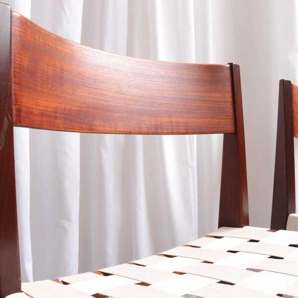 Mid Century Dining Set By Poul Carovius Pia Chairs Rare Model Scandinavian Danish Design Danish