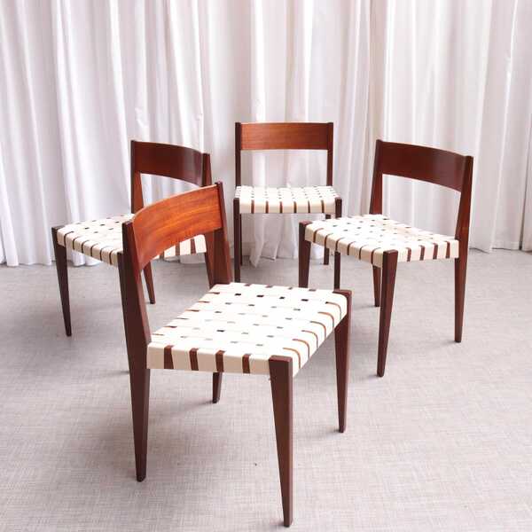 Mid Century Dining Set By Poul Carovius Pia Chairs Rare Model Scandinavian Danish Design Danish