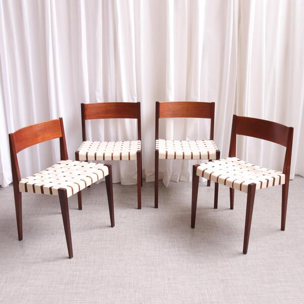 Mid Century Dining Set By Poul Carovius Pia Chairs Rare Model Scandinavian Danish Design Danish