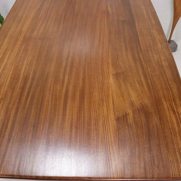 Mid Century Dining Table By A. Younger Solid Plank Dining Table