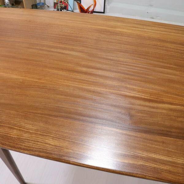 Mid Century Dining Table By A. Younger Solid Plank Dining Table