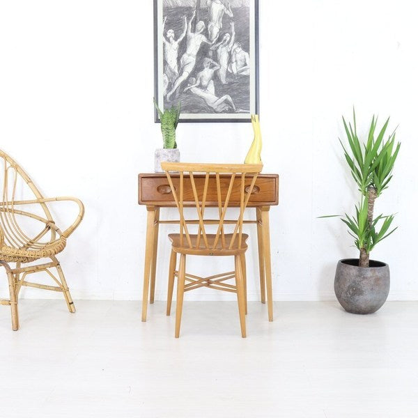 Mid Century Ercol Compact Writing Desk Model 437 Stunning Condition Vintage Furniture