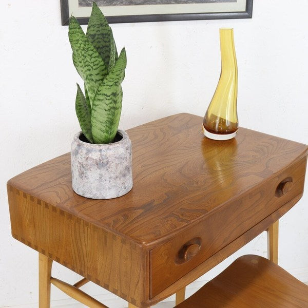 Mid Century Ercol Compact Writing Desk Model 437 Stunning Condition Vintage Furniture