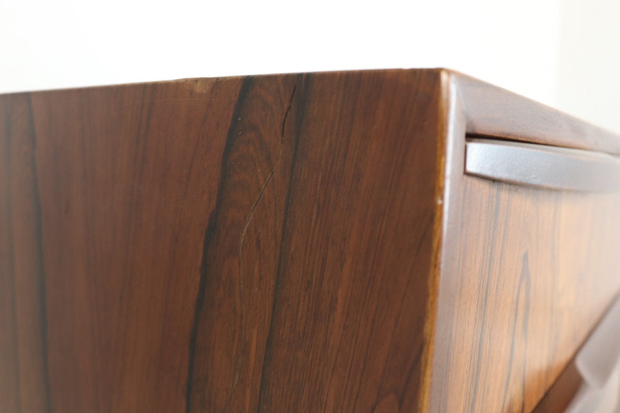 Mid Century Mc Intosh Sideboard Rosewood “Torpedo” Model Danish Style Original Retro Furniture In Stunning Refinished
