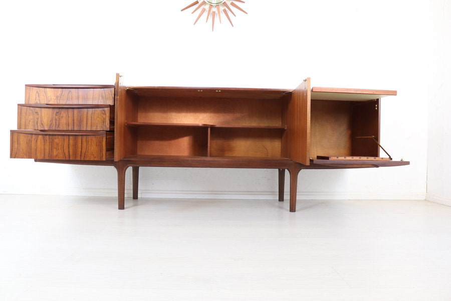 Mid Century Mc Intosh Sideboard Rosewood “Torpedo” Model Danish Style Original Retro Furniture In Stunning Refinished