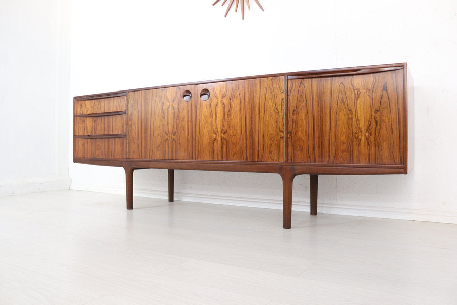 Mid Century Mc Intosh Sideboard Rosewood “Torpedo” Model Danish Style Original Retro Furniture In Stunning Refinished