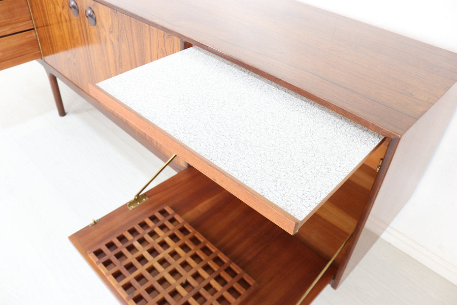 Mid Century Mc Intosh Sideboard Rosewood “Torpedo” Model Danish Style Original Retro Furniture In Stunning Refinished