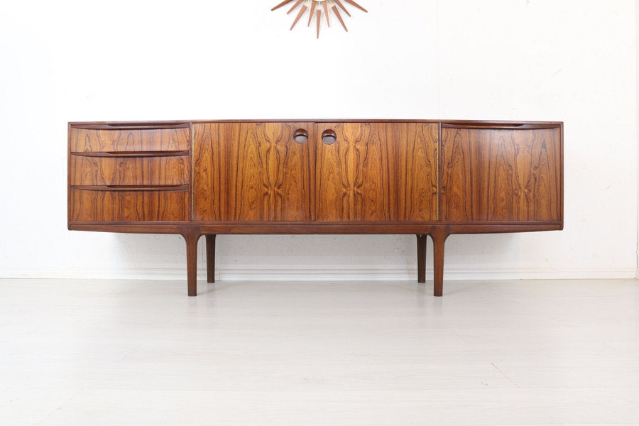 Mid Century Mc Intosh Sideboard Rosewood “Torpedo” Model Danish Style Original Retro Furniture In Stunning Refinished