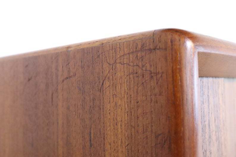 Mid Century Sideboard Bernhard Pedersen & Sons Sideboard Danish Teak Tambour Doors Retro Vintage Designer Furniture Stunning