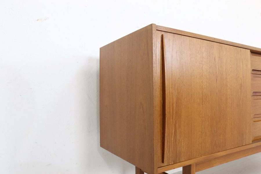 Mid Century Teak Sideboard Bernhard Pedersen & Sons, Danish Made And Stunning Quality And Condition, Retro Vintage Designer Furniture