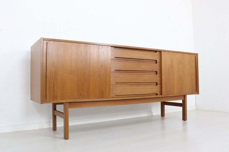 Mid Century Teak Sideboard Bernhard Pedersen & Sons, Danish Made And Stunning Quality And Condition, Retro Vintage Designer Furniture