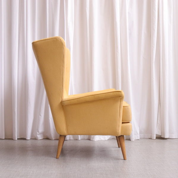 Original Vintage Wing Armchair By Howard Keith Chair 6334