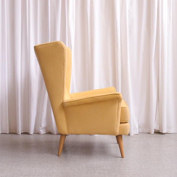 Original Vintage Wing Armchair By Howard Keith Chair 6334