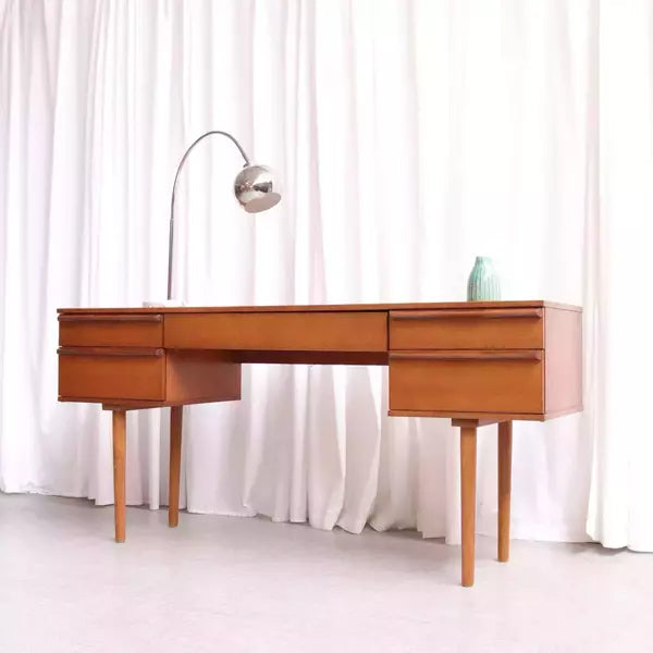Retro/Vintage Mid Century Teak Desk/Dressing Table By Avalon Furniture Courier