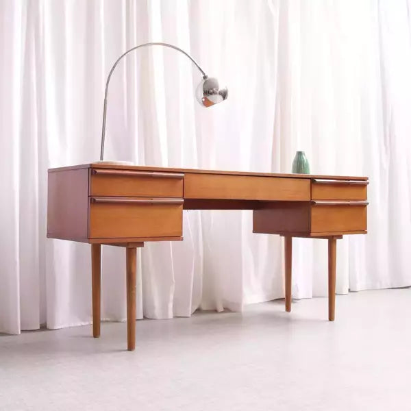Retro/Vintage Mid Century Teak Desk/Dressing Table By Avalon Furniture Courier