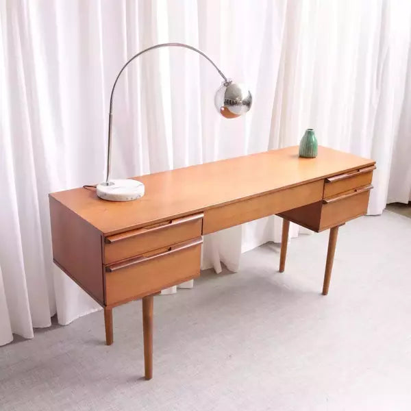 Retro/Vintage Mid Century Teak Desk/Dressing Table By Avalon Furniture Courier
