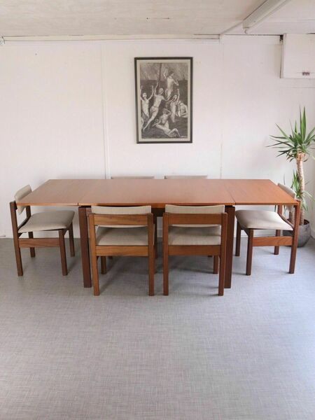 Teak Gr69 Rare Gordon Russell Dining Set Table And 6 Chairs Mid Century 60s
