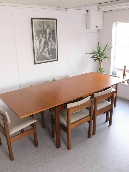 Teak Gr69 Rare Gordon Russell Dining Set Table And 6 Chairs Mid Century 60s