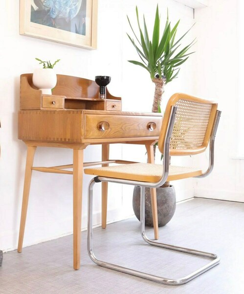 Vintage Ercol 1960s Writing Table Desk 439 Mid Century Home Office Iconic Elm Retro