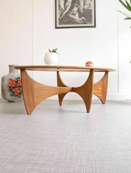 Vintage Fresco G Plan Coffee Table Astro Teak Mid Century Oval Shape Stunning