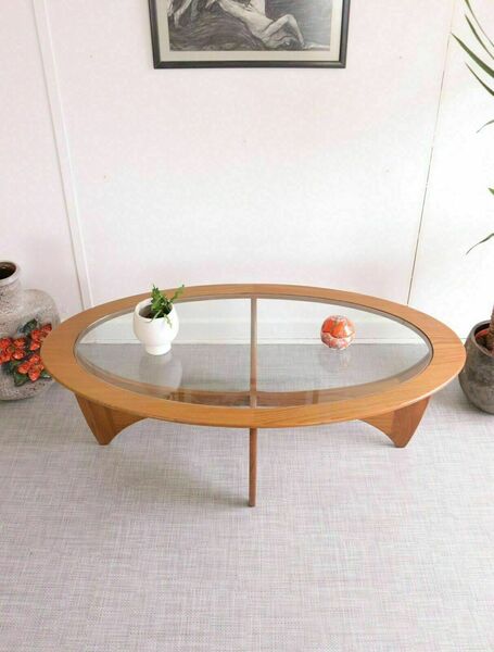 Vintage Fresco G Plan Coffee Table Astro Teak Mid Century Oval Shape Stunning