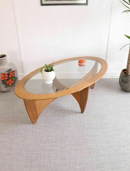 Vintage Fresco G Plan Coffee Table Astro Teak Mid Century Oval Shape Stunning