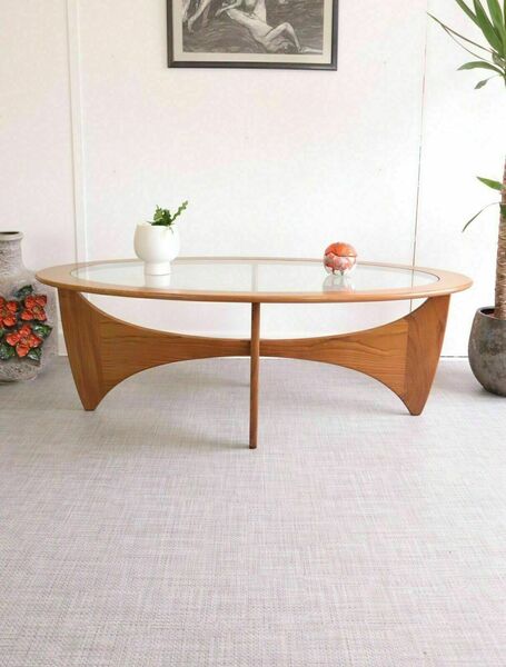 Vintage Fresco G Plan Coffee Table Astro Teak Mid Century Oval Shape Stunning