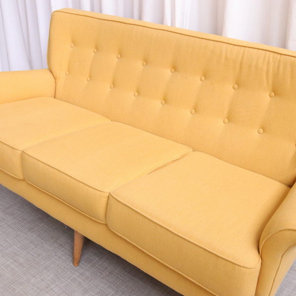 Vintage Mid Century Howard Keith Sofa 3 Seater 6358